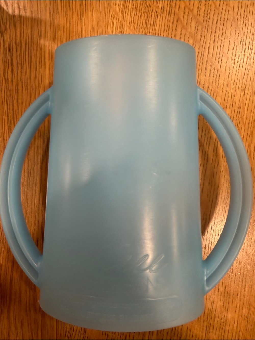 Blue Double-Handled Plastic Drink Holder